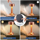 Ljojo Metal Touch Table Lamp | LED Rechargeable Night Light | Decor for Home & Business