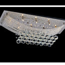 Ljojo Modern American K9 Crystal Chandelier for Continental Hotel Living Room - Nordic Style Rectangular Lighting