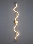 Ljojo Modern Copper Wall Lamp Luxury Bedroom Bedside Light Living Room Artistic TV Background