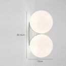 Ljojo Creative Glass LED Wall Lamp Modern Home Decor Bedroom Living Room Wall Light