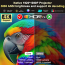 Ljojo™ 4K UHD Laser Projector 45000 Lumens Android 12 WiFi Home Theater Movie