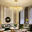 Nordic Chrome Gold Crystal Chandelier Luxury Branches Living Room Bedroom - Ljojo