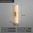 Ljojo Modern Luxury Alabaster Marble Wall Sconce Spanish Copper Bedroom Home Decor