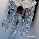 Ljojo Luxury Crystal Wall Lamp for European Villa Bedroom and Living Room
