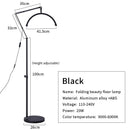 16 Inch LED Half Moon Lash Light 3000K-6000K Floor Ring Lamp for Beauty and Skincare by Ljojo