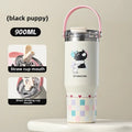Ljojo 304 Stainless Steel Vacuum Insulated Straw Cup - Large Portable Thermos