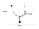 French Cream Designer Pearl Chandelier Luxury Pendant Light for Dining Table by Ljojo.
