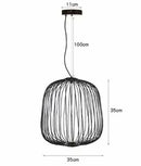 Ljojo Iron Pendant Light Modern Chandelier Living Dining Room Home Decoration