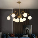 Modern Glass Ball LED Chandelier for Living Dining Room Kitchen Bedroom by Ljojo