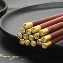 Ljojo Mahogany Stainless Steel Chicken Wings Chopsticks Gift Box
