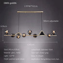Nordic Glass Ball Pendant Lights: Long LED Chandeliers by Ljojo