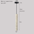 Cement Stone LED Pendant Lamp Industrial Style Bar Dining Room Bedside Hang Lighting Fixtures Wire Adjustabl
