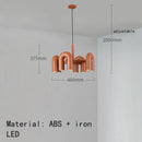 Ljojo Nordic Minimalist U-shaped Iron Chandelier Art Pendant Lamp LED Lighting