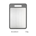 Ljojo 4-in-1 Black Double-sided Chopping Board with Knife - Kitchen Accessory