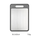 Ljojo 4-in-1 Black Double-sided Chopping Board with Knife - Kitchen Accessory