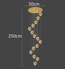 Ljojo LED Pendant Chandeliers: Modern Lighting for Living Room and Staircase