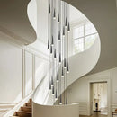 Ljojo Luxury LED Chandelier: Modern Crystal Pendant Light for Staircase Island Hanging