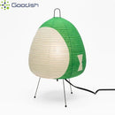 Ljojo Wabi-sabi LED Table Lamp: Tripod Rice Paper Pomelo Art Chandelier for Living Room