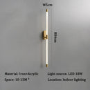 Ljojo LED Strip Wall Sconce for Modern Living and Bedroom Decor