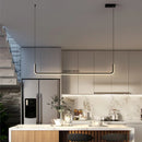 Ljojo LED Chandelier Black Gold Dimmable Kitchen Dining Room Lighting Luminaires
