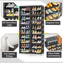 Ljojo™ 10-Tier Foldable Shoe Rack Organizer, Large Collapsible Storage Cabinet