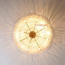 Ljojo Luxury Black Crystal Chandelier Hanging Lamp E14 LED Dual Purpose Fixtures