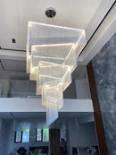 Ljojo Modern Aluminum Tassel Chandelier - Custom Size for Living Room & Hotel