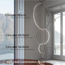 Ljojo Minimalist Line Chandeliers: Elegant LED Pendant Lighting with Magnetic Suction Connection
