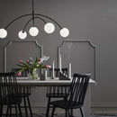Nordic Designer Glass Chandelier Pendant Light Fixture for Living Room by Ljojo