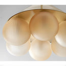 Ljojo Modern Italian Bubble Glass Chandelier LED Pendant Light for Living Bedroom