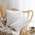 Cotton Geometric Star Pillow Cover 45*45cm for Sofa Living Room, Ljojo Home Decor
