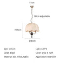 French Retro Cloth Pattern Medieval Chandeliers by Ljojo - Bedroom & Dining Room Decor Fixtures