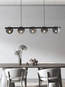 Nordic Smoke Grey/Gold Glass Pendant Light - Modern Kitchen Island Chandelier by Ljojo