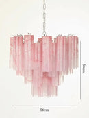 Art Deco Stained Glass Chandelier Luxury Pendant Light for Kitchen Dining Room by Ljojo