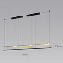 Ljojo Modern Acrylic LED Pendant Light for Dining Room | Long Strip Chandelier with Minimalist Design