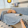 Ljojo™ Super Warm Coral Fleece Sofa Blanket for Winter - Soft & Thick Couch Cover