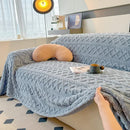 Ljojo™ Super Warm Coral Fleece Sofa Blanket for Winter - Soft & Thick Couch Cover