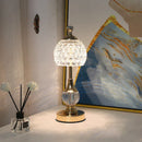 Ljojo Metal Crystal Acrylic Table Lamp - Retro Nordic Bedroom Decor