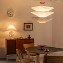 Nordic Wabi Sabi Dupont Paper Pendant Lamp Minimalist Chandelier - Ljojo