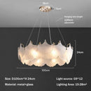 Ljojo Luxury Cream Glass Pendant Lamp for Living Room, Bedroom, Dining Room