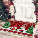 Christmas Dwarf Print Floor Mat for Living Room and Balcony Decoration by Ljojo