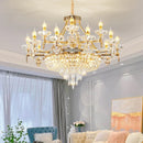 Ljojo Luxury Crystal Chandelier for European-Style Living Room, Bedroom, and Stairwell