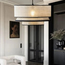 Ljojo Fabric LED Pendant Lights Minimalist Hanging Lamps Home Decor Island Restaurant