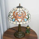Cute Crab Stained Glass Lamp 12 Inch | Retro Home Office Decor Reading Light - Ljojo