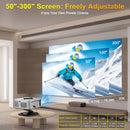 Ljojo™ 40000Lumens Android 3D Full HD Projector Auto Focus Home Theater 5G WiFi