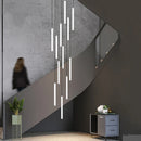 Large Staircase Chandelier LED Long Lamp for Home Hotel Hall Suspension Ljojo Chandelier Lighting
