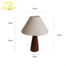 French Retro Solid Wood Table Lamp LED Minimalist Desk Lights Home Decor Ljojo