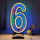 Ljojo™ Starry Sky Tunnel Neon Numbers Sign - Double-Sided 3D Lights