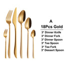 Ljojo 21 Piece Gold Cutlery Set - Stainless Steel 304 Elegant Tableware