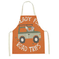 Ljojo Lion Truck Kitchen Apron with Cute Animal Design